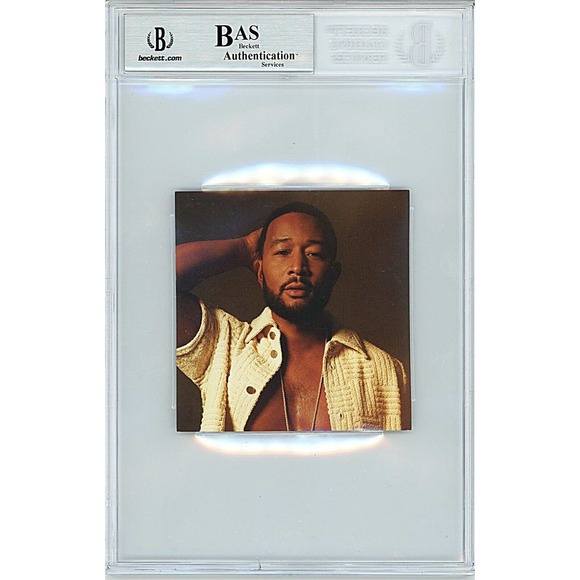 John Legend Autographed Legend CD Cover Card Beckett Authentic Slab Soul Pop COA - Picture 2 of 4